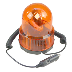 Lampa ostrzegawcza 12V długi przewód magnes, zasilanie z gniazda zapalniczki-347482424