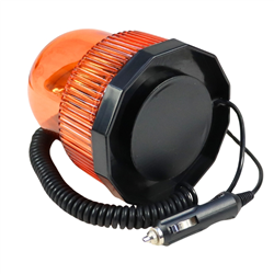 Lampa ostrzegawcza 12V długi przewód magnes, zasilanie z gniazda zapalniczki-347482426