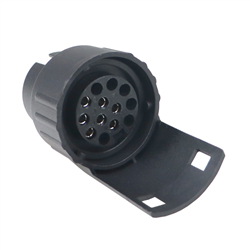 Adapter przejściówka gniazda złącza 7/13 12/24V wtyki niklowane Premium ELMOT-347515110