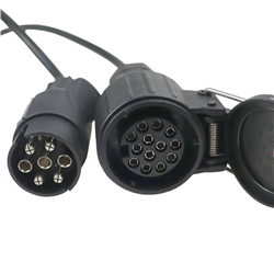 Adapter przejściówka gniazda złącza kablowy 7/13 12/24V długość 1,0m ELMOT-347515120