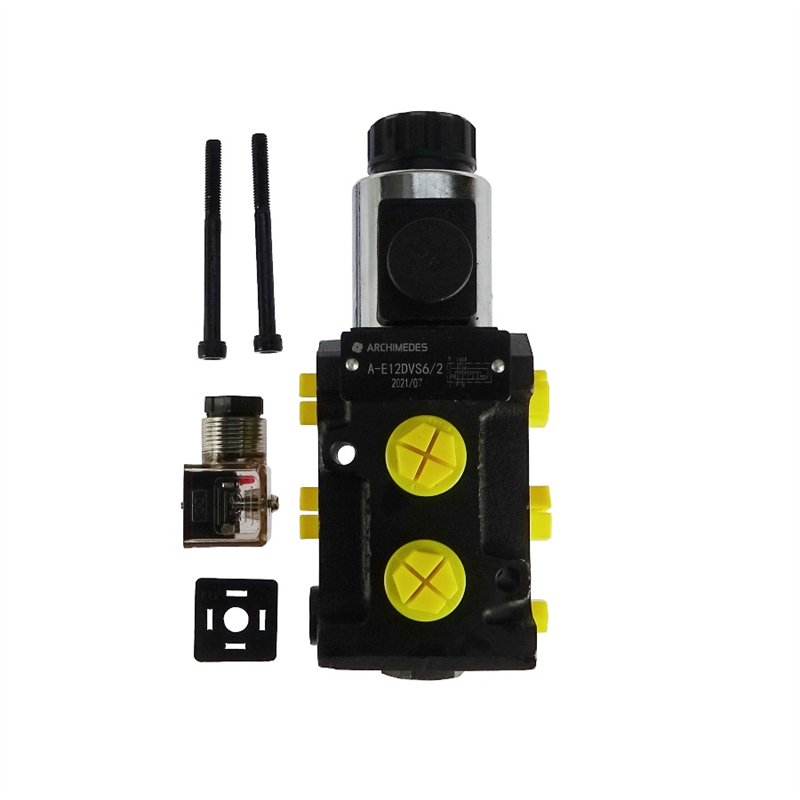 Dzielnik zawór elektrozawór kierunkowy elektromagnetyczny kontroli W-E12DVS6/2 (DVS6/50L) G1/2" 50L Archimedes-347501242
