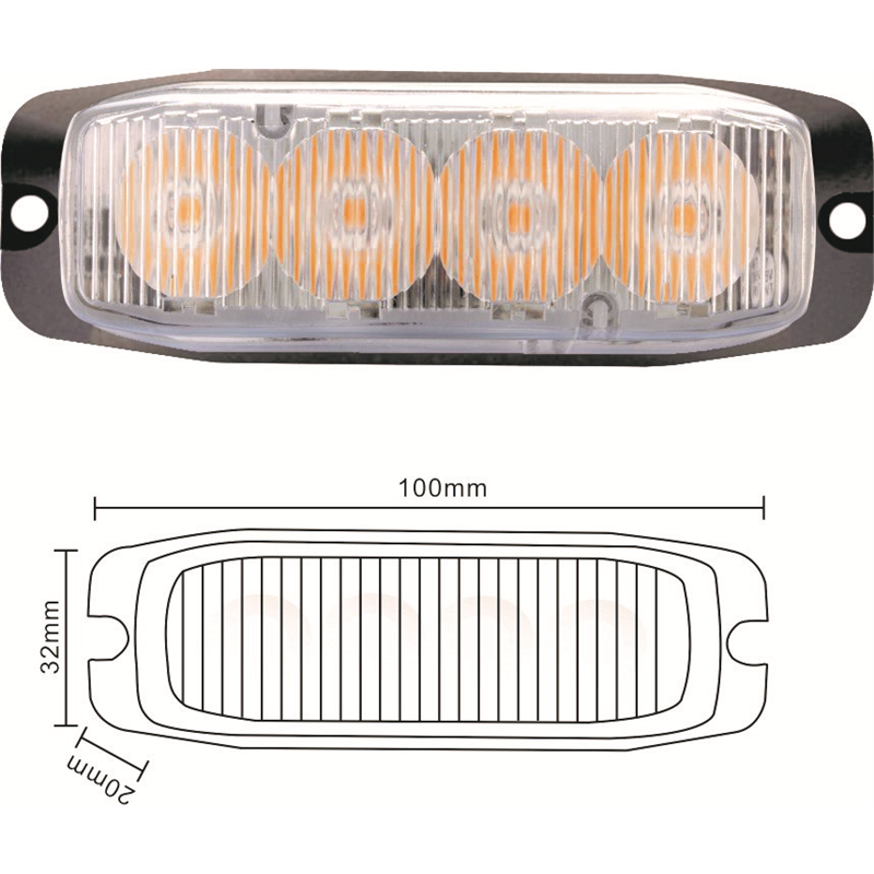 Lampa ostrzegawcza żółta-347492438