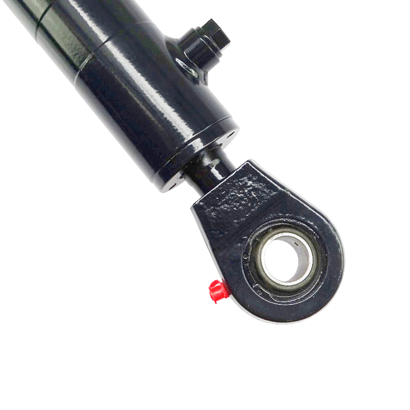Cylinder hydrauliczny - siłownik dwustronnego działania wspomagania 50x28x200mm (sworzeń 25mm) pług, chwytak Bizon Archimedes-34