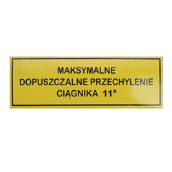 Emblemat przechylenie 11 stopni-347492628