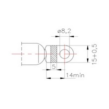 Sprężyna gazowa-amortyzator teleskop 300N 600mm-347493505