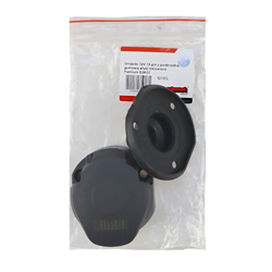 Gniazdo elektryczne 12/24V 13-pin z podkładką gumową wtyki niklowane Premium ELMOT-347774574