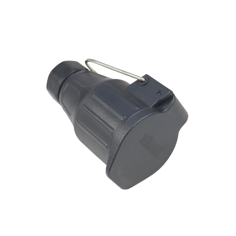 Gniazdo zawieszane 13-pin 12/24V wtyki niklowane Premium ELMOT-347515124