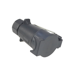 Gniazdo zawieszane 7-pin 12/24V wtyki niklowane Premium ELMOT-347515127