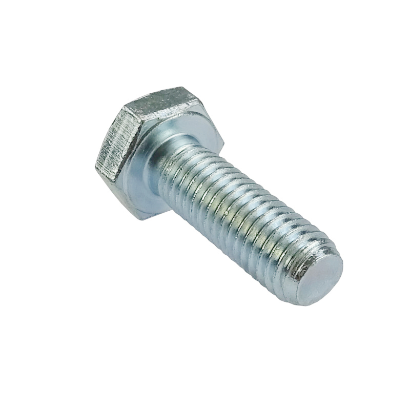 Śruba z łbem 6-kątnym pełny gwint M10x30 kl.8.8 DIN933 ocynk biały-347495391