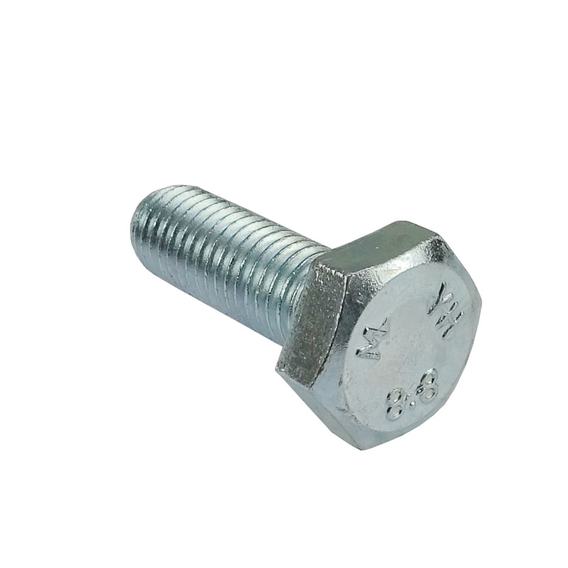 Śruba z łbem 6-kątnym pełny gwint M10x30 kl.8.8 DIN933 ocynk biały-347495392