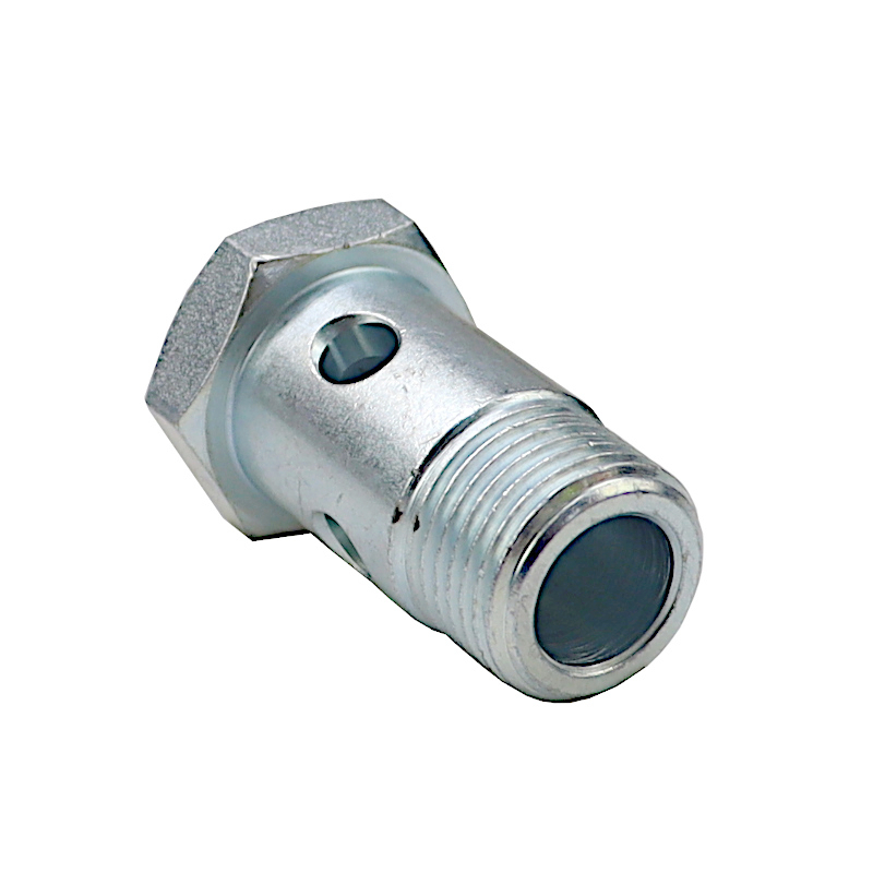 Śruba przelewowa calowa 1/2" L-47mm 4 otwory do układu wspomagania-347505890