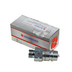 Szybkozłącze hydrauliczne wtyczka M18x1.5 gwint zewnętrzny EURO (9100818W) (ISO 7241-A) HYDRAL PREMIUM-347501805