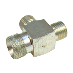 Złącze - złączka hydrauliczna - trójnik 1/4" - 1/4" - 3/8"-347773667
