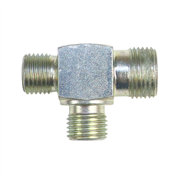 Złącze - złączka hydrauliczna - trójnik 1/4" - 1/4" - 3/8"-347773666