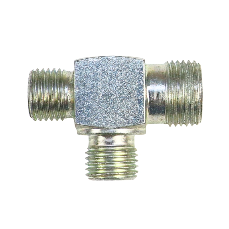 Złącze - złączka hydrauliczna - trójnik 1/4" - 1/4" - 3/8"-347773666