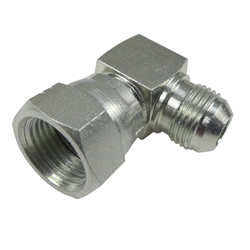 Złącze - złączka hydrauliczna - kolanko 90 AB 3/4" - 3/4" UNF/UNF calowe-347497767