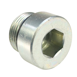 Korek hydrauliczny gwintowany calowy z gniazdem sześciokątnym - imbus 1"-347933968