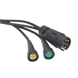 Instalacja elektryczna przyczepki 7m wtyczka 7PIN lampy bajonet 5PIN (kabel przekrój 0,5mm) ELMOT-347513782