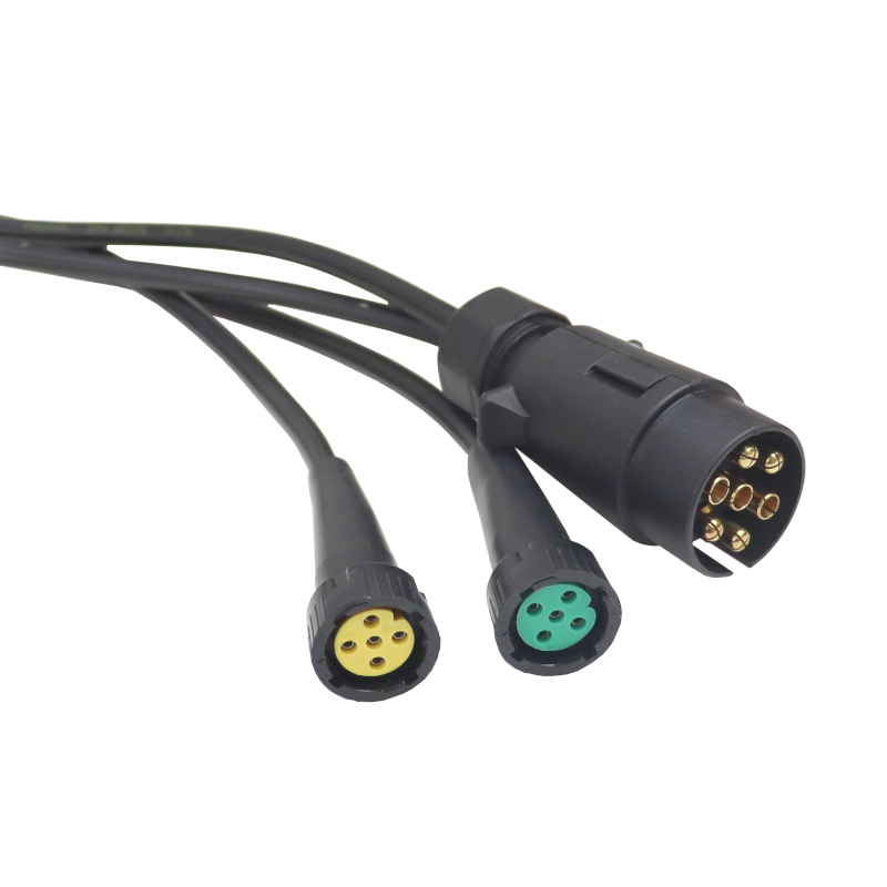 Instalacja elektryczna przyczepki 7m wtyczka 7PIN lampy bajonet 5PIN (kabel przekrój 0,5mm) ELMOT-347513782