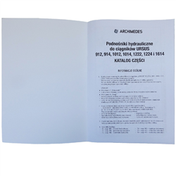 Katalog części podnośników hydraulicznych 912, 914, 1012, 1014, 1222 Ursus C-385-347500511