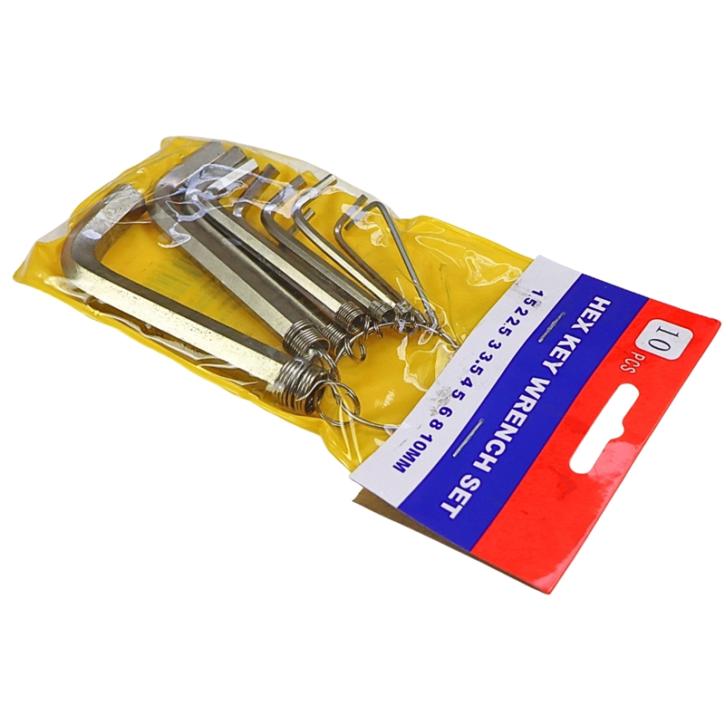 Komplet zestaw kluczy imbusowych 10 elementów-347913355