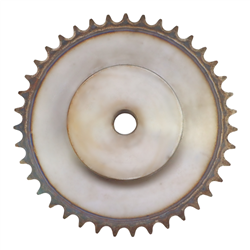 Koło łańcuchowe zębate z piastą 5/8" cala Z-39 hartowane-347493989