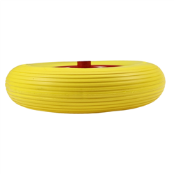 Koło do taczki 4.00-8 czerwona felga oś FI-12mm pełne-347522611