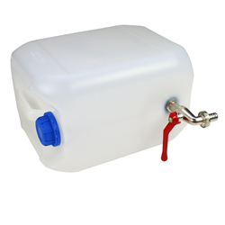 Kanister do wody pionowy 10l plastikowy z kranem metalowym-347522743