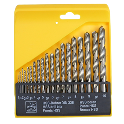 Komplet wierteł do metalu HSS 19cz 1-10mm-347522744