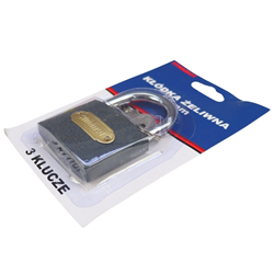 Kłódka żeliwna hartowana 60mm-347522760