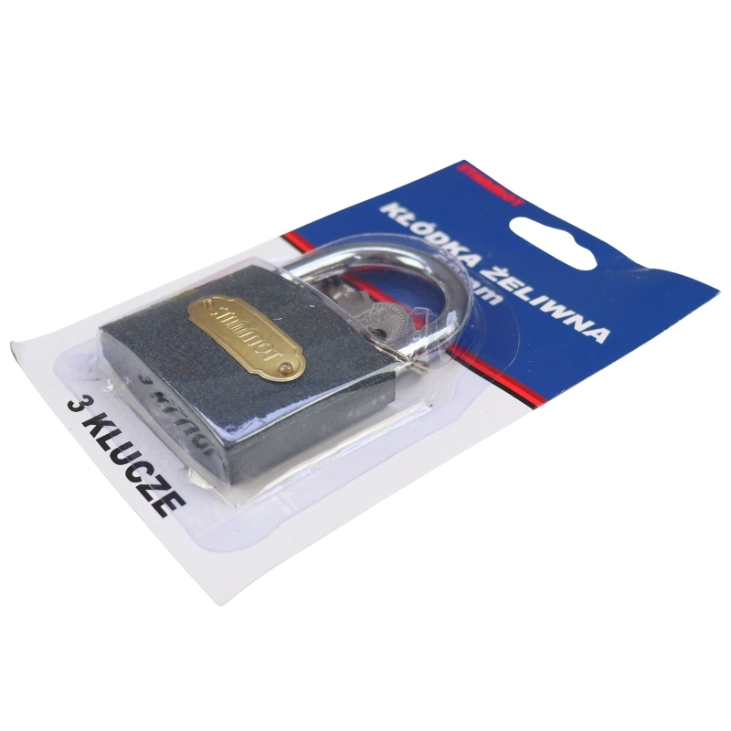Kłódka żeliwna hartowana 60mm-347522760