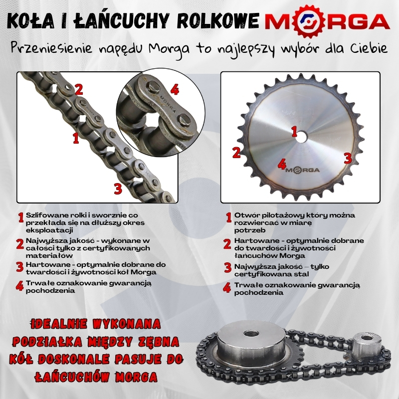 Łańcuch rolkowy 08B-1-42Ps Bolko MORGA-347519954
