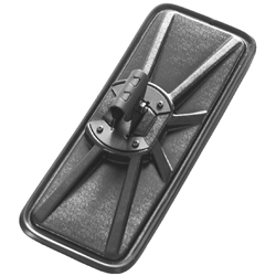 Lusterko ciągnikowe uniwersalne wymiar 395x155mm obejma 18-20mm LUS 07 Polskie-347486968