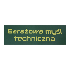 Naklejka Garażowa myśl technicza wewnętrzna-347500541
