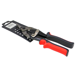 Nożyce do cięcia blachy 260mm lewe czerwone-347522795