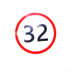 Naklejka Ograniczenie prędkości 32 km/h-347774261