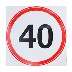 Naklejka Ograniczenie prędkości 40 km/h-347774265