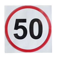 Naklejka Ograniczenie prędkości 50 km/h-347500025