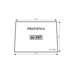 Szyba przednia Ursus C-360 kabina Lubsko-347751834
