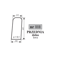 Szyba przednia MF255 kabinaLubsko-347485259