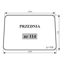 Szyba przednia MF kabina Lubsko-347484579