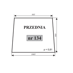 Szyba przednia kabina czeska nowy typ-347483823