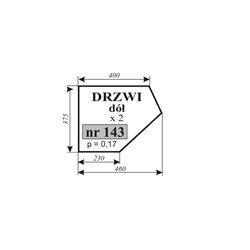 Szyba drzwi dolna C-355-347485276