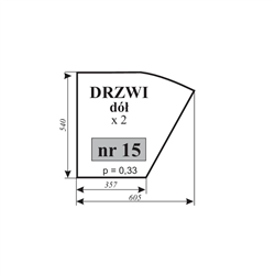 Szyba drzwi Zetor 7011-347483947