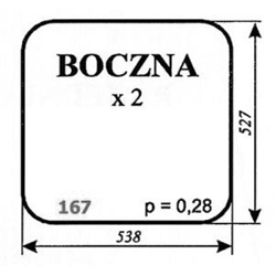 Szyba boczna Białoruś-347485491