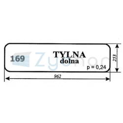 Szyba tylna dolna Białoruś-347485090