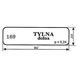 Szyba tylna dolna Białoruś-347485090