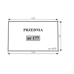 Szyba przednia kabina Koźmin-347484165