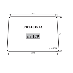 Szyba przednia C-330 kabina Osiny-347483958