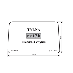 Szyba tylna Ostrówek-347486123